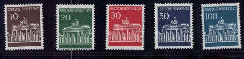Bund Michel Nummer 506-510 w matt Rollenmarken, postfrisch