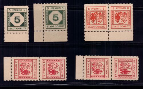 Deutsche Lokalausgaben Görlitz Lot aus Michel Nr. 1 - 4 postfrisch