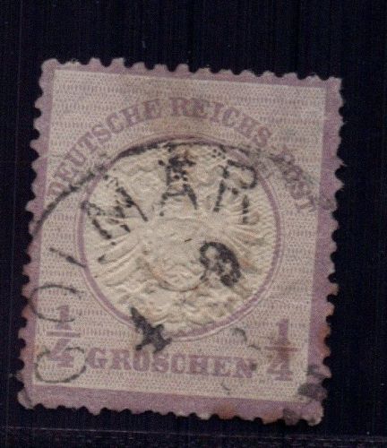 Dt. Reich Michel-Nummer 16, gestempelt und geprüft