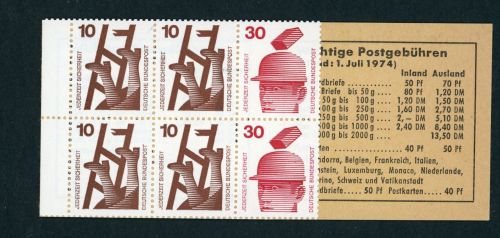 Bund Markenheftchen Michel Nummer 16d postfrisch MH16d