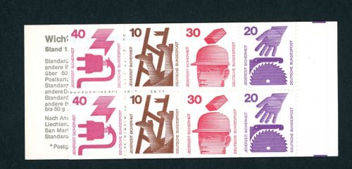 Bund Markenheftchen Michel Nummer 20aI postfrisch MH 20aI
