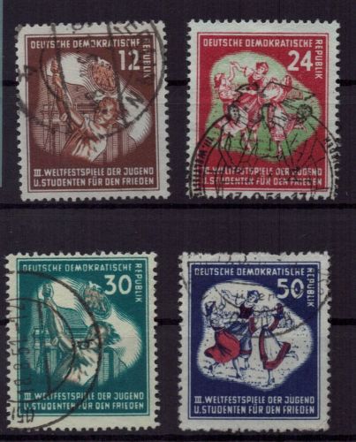 DDR Michel Nummer 289 - 292 gestempelt