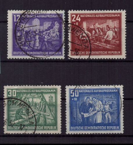 DDR Michel Nummer 303 - 306 gestempelt