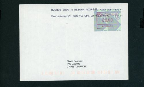Neuseeland Automatenmarken Michel Nr. 7 Einzelfrankatur