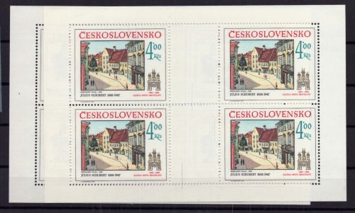 Tschechoslowakei Michel Nummer 2733 + 2734 postfrisch Kleinbogen