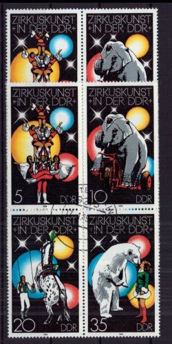 DDR Michel Nummer 2364 - 2367 Zusmmendruck postfrisch + gestempelt