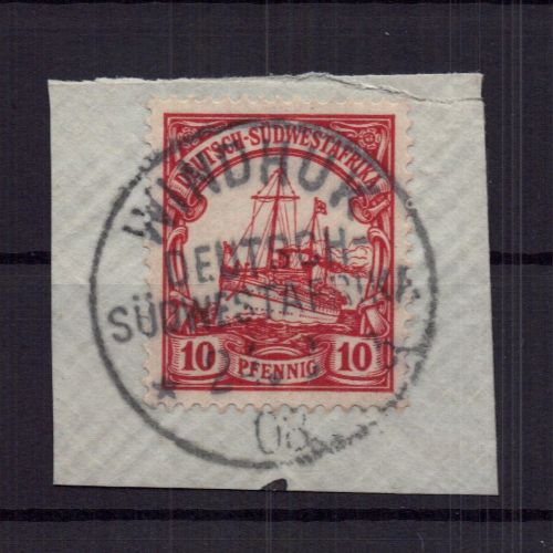 Deutsch-Südwestafrika Briefstück mit Stempel 4 Windhuk