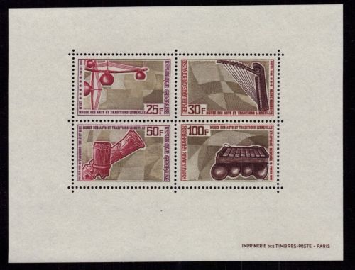 Gabun Michel-Nr. Block 12 Musikinstrumente postfrisch