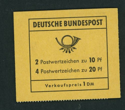 Bund Markenheftchen Michel Nummer 13c postfrisch