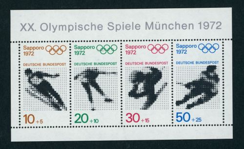 Bund Block Nummer 6 Olympische Spiele München 1972