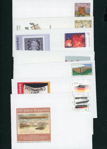 Lot von 7 Ganzsachen Umschläge ungebraucht siehe Bild