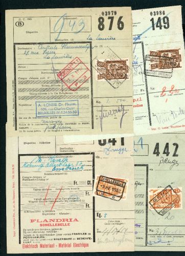 Belgien Lot Paketkarten siehe Bild