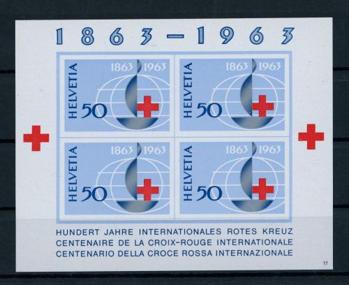 Schweiz Block Nummer 19 postfrisch 1963