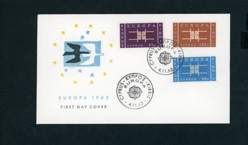 Zypern Michel Nummer 225 - 227 FDC Europa