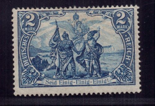 Dt. Reich Michel-Nummer 82 A ungebraucht mit Falz geprüft