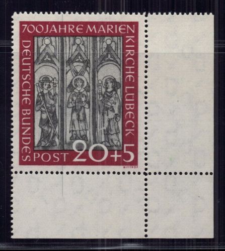 Bund Michel Nr. 140 Bogenecke postfrisch