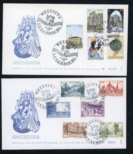 Luxemburg FDC Michel Nummer 667 - 677 Melusina