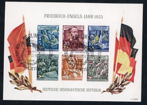 DDR Block Nummer 13 gestempelt , Sonderstempel