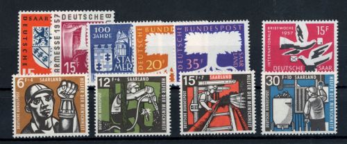 Saargebiet Michel-Nr. 400 - 408 postfrisch