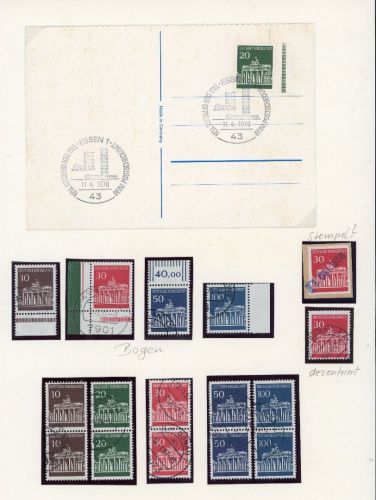 Bund Lot aus Michel Nummer 506 - 510 gestempelt