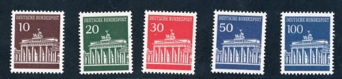 Bundesrepublik Michel Nummer 506v - 510v postfrisch Rollenmarke