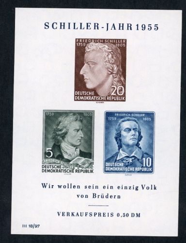 DDR Michel Nummer Block 12 postfrisch