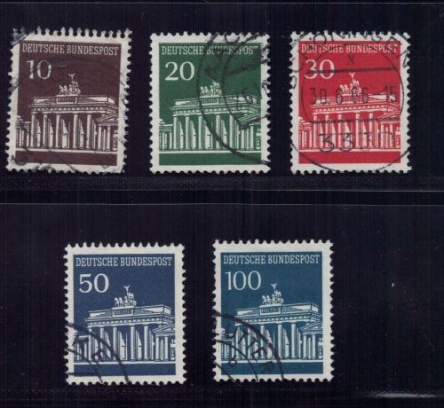 Bund Michel Nr. 506R - 510R gestempelt