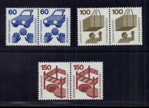 Bund Michel Nr. 701 - 703 Paare postfrisch