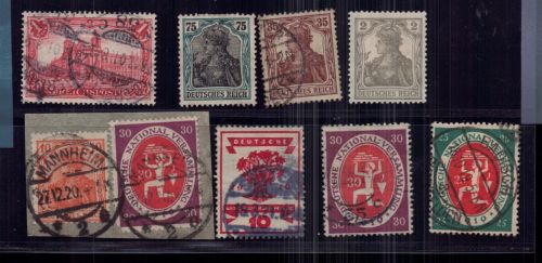 Deutsches Reich Lot ungebraucht Falz / gestempelt