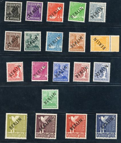 Berlin Michel Nr. 1 - 20 postfrisch + geprüft