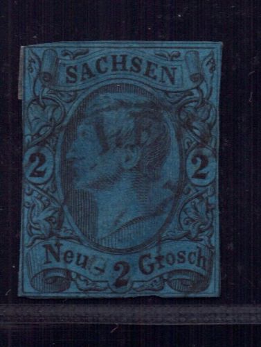Sachsen Michel Nummer 10 gestempelt