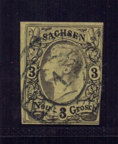 Sachsen Michel Nummer 11 gestempelt