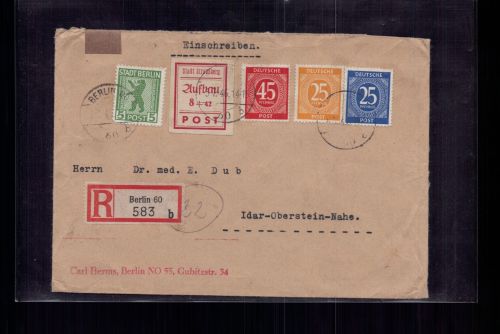 Lokalausgaben Strausberg Einschreiben Berlin 1946 - an den Prüfer Dr Dub