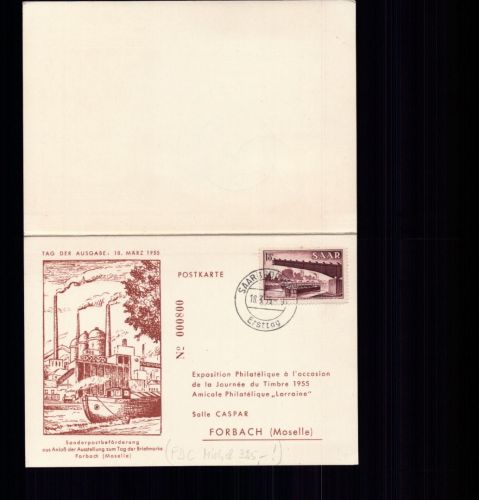 Saar - Sonder-FDC Beleg - Saarbrücken 1955