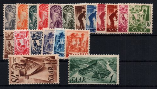 Saargebiet Michel Nummer 206 - 225 postfrisch