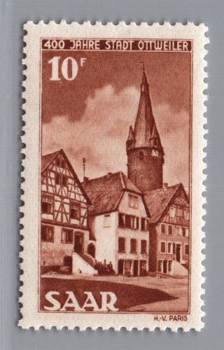 Saargebiet Michel Nummer 296 postfrisch