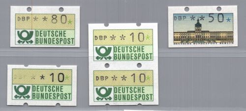 Bund/Berlin Lot Automatenmarken Besonderheiten postfrisch