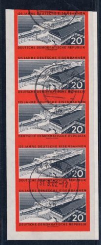 DDR Michel Nummer 805B gestempelt 5er Streifen