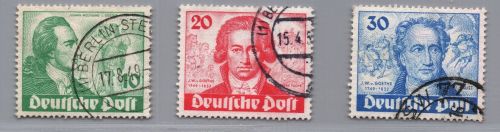 Berlin Michel Nummer 61 - 63 gestempelt