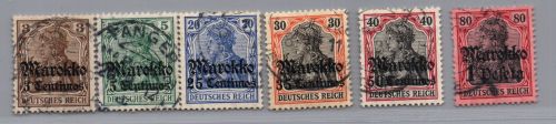 Deutsche Auslandspostämter Marokko Michel-Nr. (Lot aus) 46 - 54 postfrisch