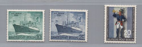 Berlin Michel Nr. 120 + 126 + 127 postfrisch