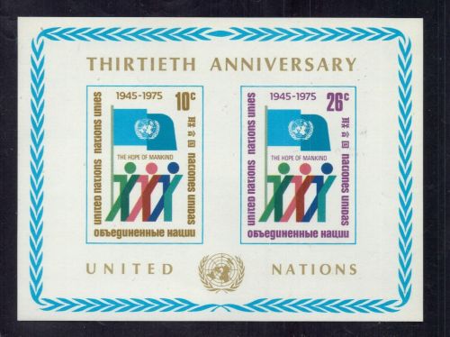 UNO New York Block Nummer 6 postfrisch