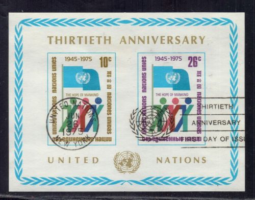 UNO New York Block Nummer 6 gestempelt
