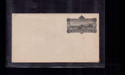 USA Ganzsache ungebraucht - Honolulu Hawaii - 10 Keneta Cents 1884