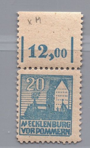 SBZ Mecklenburg Vorpommern Michel-Nr. 38II postfrisch