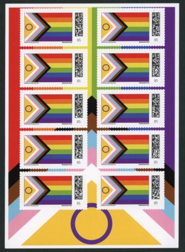 Bund Pride Limitierte Sonderedition #deliveredwithpride 2024 10er Bogen zu 0,85