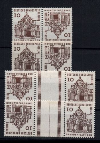 Berlin Lot Zusammendrucke K4 + KZ2 a+b postfrisch