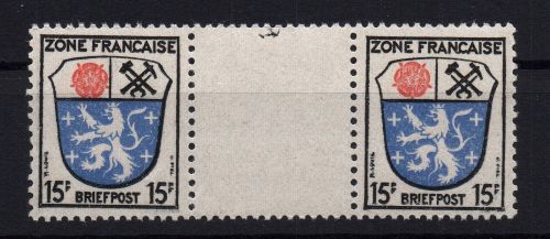 Französische Zone Allg. Ausgabe Michel Nummer 7ZW postfrisch