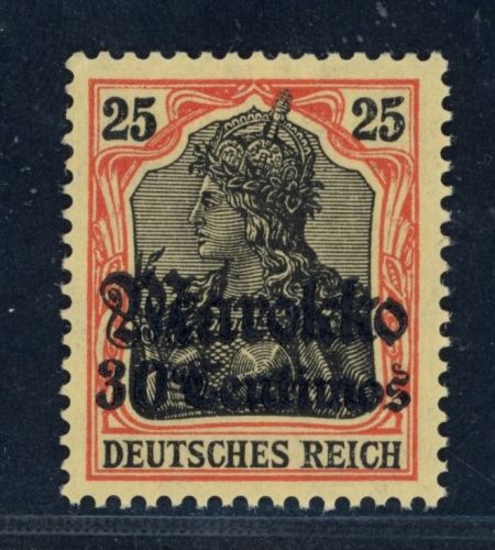 Deutsche Auslandspostämer Marokko Michel-Nr. 50IIb postfrisch