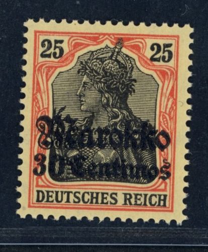 Deutsche Auslandspostämer Marokko Michel-Nr. 50IIb ungebraucht Falz